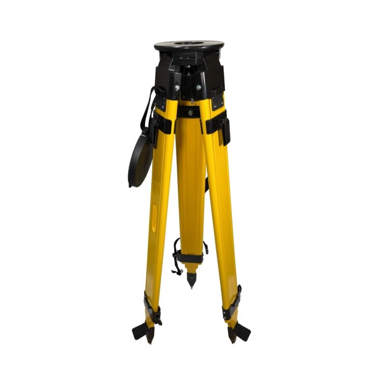 Trépied professionnel en bois géodésique de construction - Parfait pour théodolite, station totale, nivelleur, trépied de construction (7,62 kg)