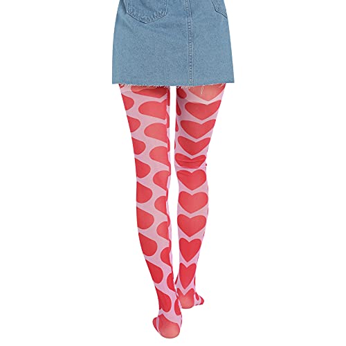 Image of NUFIWI Women Sexy Sheer Patterned Tights Leggings Pantyhose Stockings Colorful Y2k Funky Tights Vintage 90s Streetwear