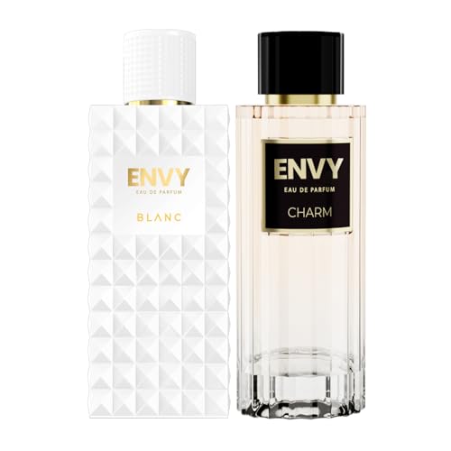 Image of ENVY Charm & Blanc Perfume For Men - 100 ML Each, Pack of 2 | Long Lasting Perfume