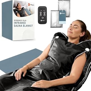 Lifepro BioRemedy Plus Infrared Sauna Blanket –Heated Blanket for Relaxation, Portable Sauna Suit Wrap – Spa-Like Experience at Home with Thermal Wraps –Adjustable Temp (86–158°F) & Time