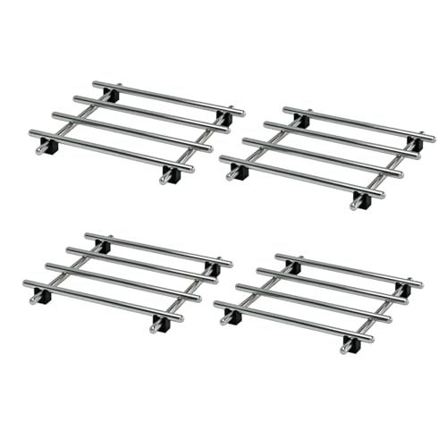 Comparison: Best Metal Hot Pot 4 4Pcs Stainless Steel Trivet for Hot Dishes, Lightweight Metal Trivets for Hot Pots and Pans, Metal Cooling Rack, Heat Resistant Mats for Countertop Cooling, Cooking Baking Pans Holder, 7"x7"