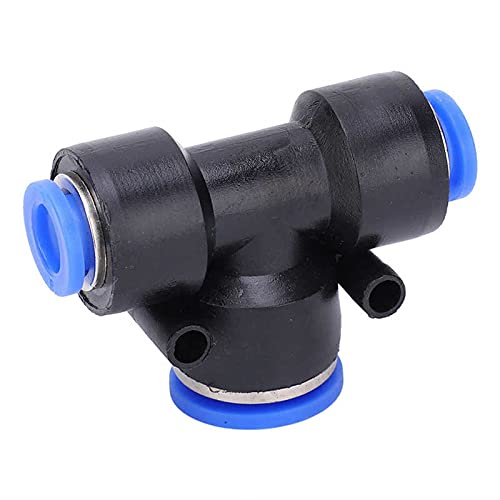 Brass 50Pcs Quick Connector 3 Way T Type Variable Diameter PU Air Pipe Connecting PEG8-12-8 Pipe Connection