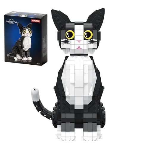 HJPLPXH Tuxedo Cat Micro Mini Building Blocks Set 801PCS Cat Model
