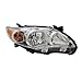 TYC Right Headlight Assembly Compatible with 2011-2013 Toyota Corolla