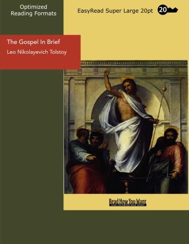 The Gospel In Brief (EasyRead Super Large 20pt ... 1427022437 Book Cover
