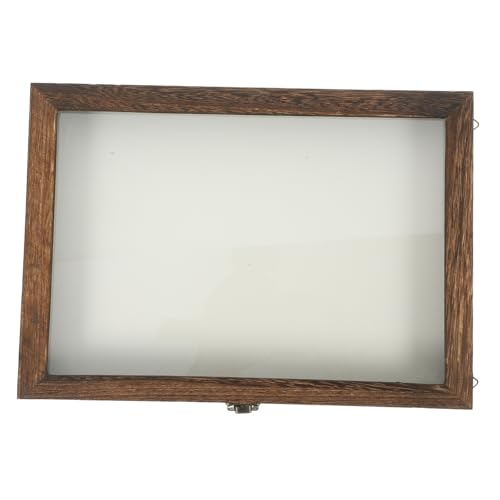 ERINGOGO Vintage Specimen Display Case Wooden Insect Display Box for Small Items Storage Style