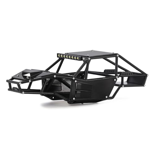 INJORA Rock Tarantula Nylon Buggy Body Shell Chassis Kit for TRX4M 1/18 RC Crawler Upgrade?Black?