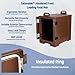 Carlisle FoodService Products Cateraide Insulated Front Loading Food Pan Carrier with Handles for Catering, Events, and Restaurants, Plastic, 5 Pans, Brown