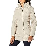calvin klein quilted hooded jacket