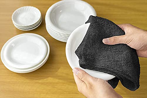 Decorrack 100% Cotton Kitchen Towels, 15 Inch X 25 Inch Absorbent Dish Towels [Premium Quality 400 Gsm] Monotone Set  thumb #6