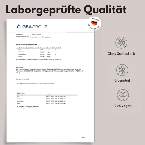 Zink Tabletten hochdosiert 25mg - 400 Tabletten hochdosiert mit Zink-Bisglycinat - Vegan und produziert in Deutschland - Laborgeprüft - Verpackung kann variieren