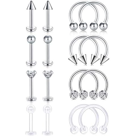 Rajnard 16Pcs Surgical Steel Body Jewelry thumbnail