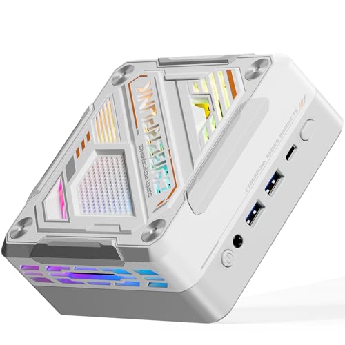 Daconovo ミニ PC Windows 11PRO 32G DRR5 RAM 1T SSD ミニデスクトップコンピュータ AMD Ryzen7 5700U プロセッサ 8 コア 16 スレッド RGB 照明 w-i-f-i6 BT5.2 サポート 4