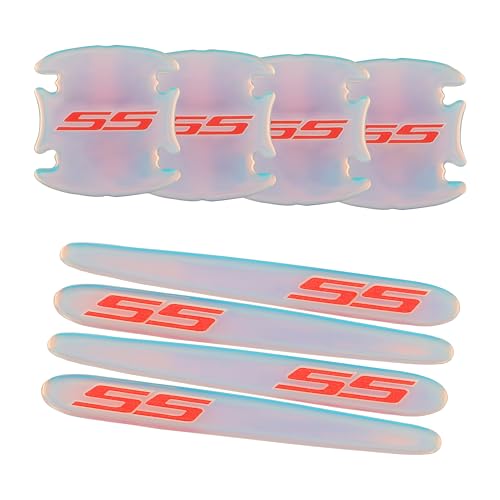 Image of 8 PCS Car Door Handle Scratch Protectors,Car Door Protector Edge Guards Universal Door Handle Protector Paint Guard (SS)