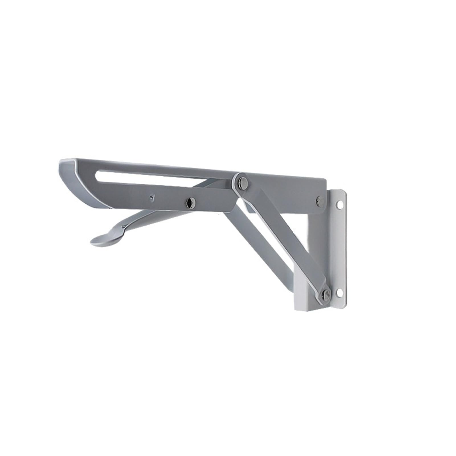 Support d'angle pliant de 12 pouces en acier finition soignée équerre blanche - 6
