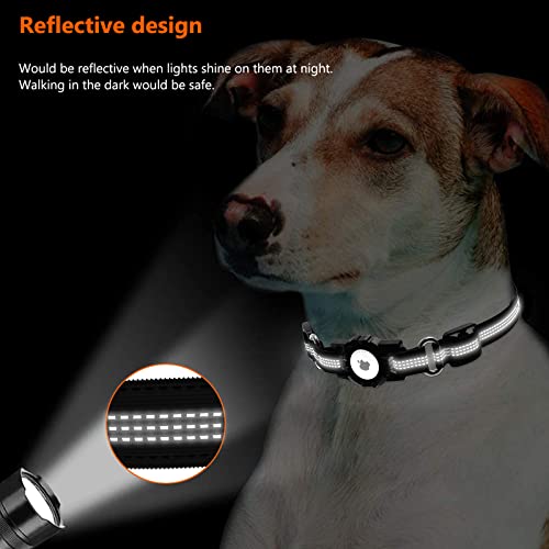 Airtag Dog Collar, Apple Air Tag Dog Collar, Heavy Duty Dog Collar with Airtag Holder Case, Adjustable Air Tag… - Image 4