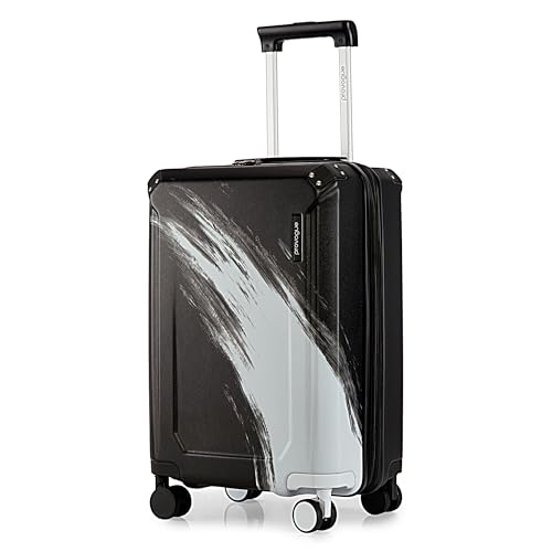 Image of Provogue Wave Hard-Sided PC 55 Cm Suitcase /Cabin Trolley Bag Small| Expandable Space with 8 Wheels Trolley Bags for Travel | Lightweight with TSA Lock | 3 Year Warranty (Midnight Black)