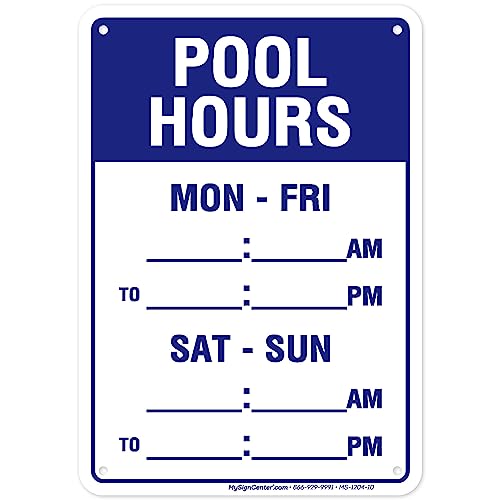 Cartel para piscina 7x10 pulgadas aluminio resistente miniatura 1