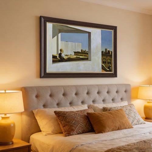 Impression sur toile Office in A Small City Edward Hopper - Décoration murale