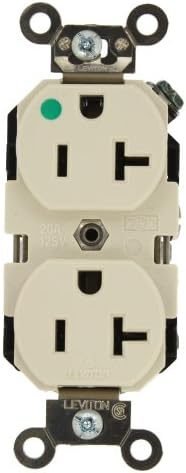 Leviton 8300-T LA REC DUP HG 2PO 3WI 20A125V