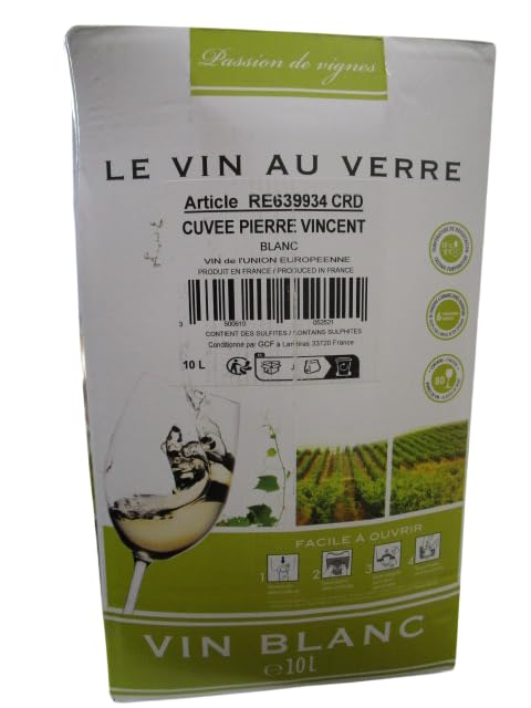 Pierre Vincent - Le vin au verre, Vin blanc frais et...
