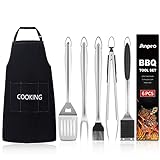 Anpro Grilling Accessories Grill Kit - Heavy Duty BBQ Accessories for Men, BBQ Grill Tools Set with...