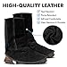 LeaSeek Leather Welding Spats - Flame and Abrasion Resistant Welding Boot Covers - Full Coverage Shoes Protectors -Adjustable Welding Gaiters