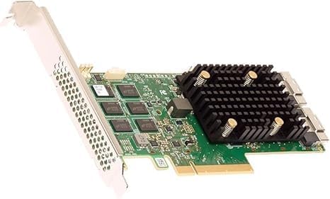 9500-16i 12Gb/s Tri-Mode SAS/NVMe HBA, PCIe 4.0, Up to 1024 SAS/SATA or 32 NVMe Devices, Windows, macOS, Linux Compatible