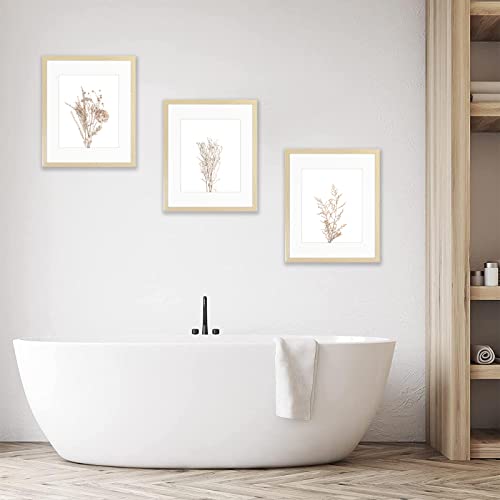 Botanical Wall Art Framed, Boho Wall Art Farmhouse Decor, Rustic Plant Wall Pictures Paintings, Modern Minimalist Boho Theme Art Prints Ready To Hang For Living Room Bedroom Bathroom Kitchen Boho Room Decor (11X14Inch,Framed Wall Art) #TOP6