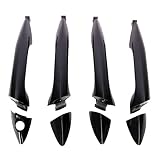 Primed Black Exterior Door Handle, Front Rear & Left Right Outside Handle, for Hyundai Elantra (GLS/