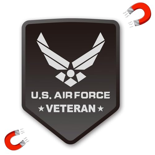 Image of Air Force Veteran Magnet Decal for Car, Vinyl Car Sticker Proud， Magnetism Decal Cars Trucks Vans,Can be Recycled, high-Speed Driving Does not Fall Off