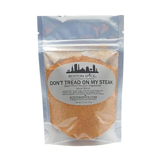 Boston Spice Don't Tread On My Steak Handmade Gourmet Seasoning Blend Dry Rub Beef Steak Ribeye Filet Pork Ribs Chicken Wings Poultry Vegetables Barbecue Smoking Grilling Barbecue BBQ 1 Cup 5.4oz/154g