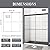 VISRACK Double Sliding Glass Shower Door 56-60" W x 70" H Waterproof Bathroom Glass Framed Sliding Shower Door with Premium 1/4 Inch(6mm) Certified Thick Tampered Glass in Matte 304 Stainless Steel