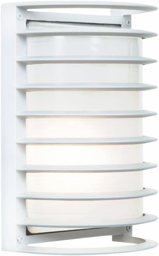 White Glass Outdoor Dimmable Wall Light
