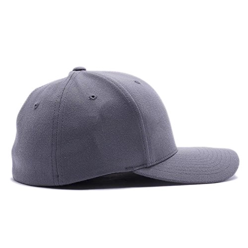 Flexfit Thin Red Line And Thin Blue Line Waving Usa Flag.v Embroidered, 6477 Wool Blend Cap Hat (L/Xl Grey2) #TOP3