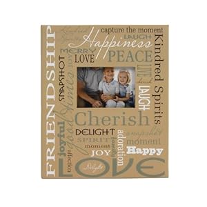 Sentiment Photo Album with Framed Front, Holds 208, 4″x6″ Photos