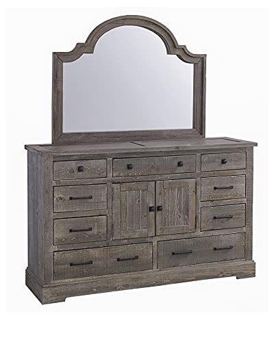 Progressive Furniture Dresser with Mirror Meadow Door, Standard Progressive Furniture Dresser with Mirror Meadow Door, Standard