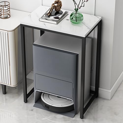 Mueble organizador Sto Rack para robot aspirador y acuario negro de 50x40x53 cm 2