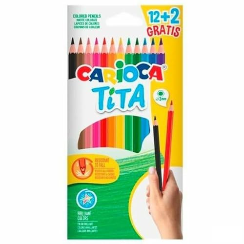 Lápices de Colores Carioca Multicolor 14 Piezas (12 Unidades) - Marca: Carioca - EAN: 8003511738785