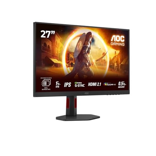 AOC Gaming U27G4R - 27 Zoll Ultra HD Monitor, 160 Hz, 1 ms, G-Sync comp., HDR400 (3840x2160, 2X HDMI 2.1, 1x DisplayPort 1.4, USB Hub) schwarz-rot