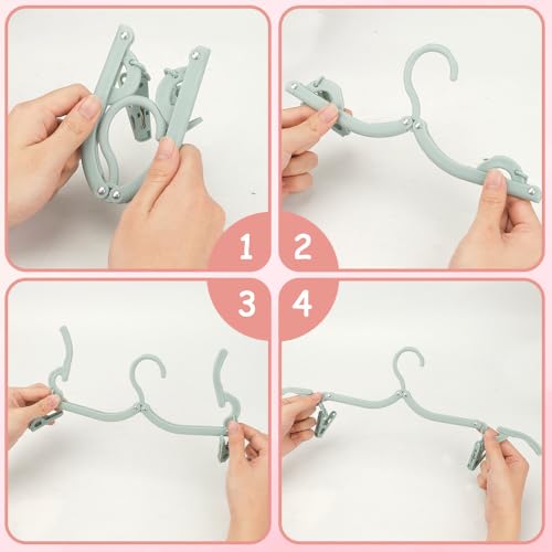 Accessoires Voyage Cabine : Cintre Pliable, Accessoires Voyage, Cintres Pliable De Voyage, 12 P... – Image 3