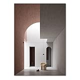  HLSHOE Moderne rose Obsession escaliers Atriums intérieur toile peinture affiche et impression mur Art photo affiche salon décor à la maison (Color : 2, Size : 60x90 cm no frame)