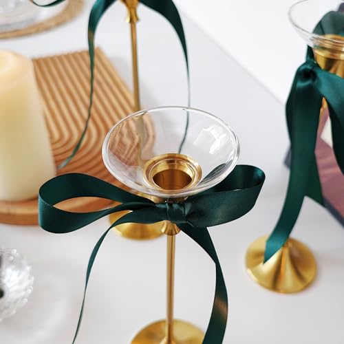 6-Pack Candle Drip Protectors Elegant Glass Bobeches for Candlesticks Crystal Clear Candle Drip Catchers Candle Accessories for Weddings & Table Decor