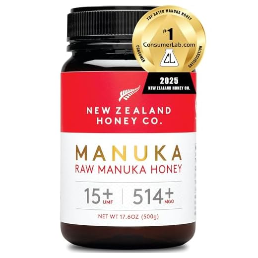 New Zealand Honey Co. Raw Manuka Honey UMF 15+ | MGO 514+, UMF Certified / 17.6oz