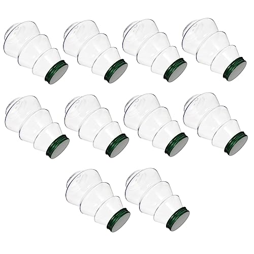 FONDOTIN 10pcs Drinking Bottles Empty Milk Bottle The Pet Water Container Lovely Milk Bottle