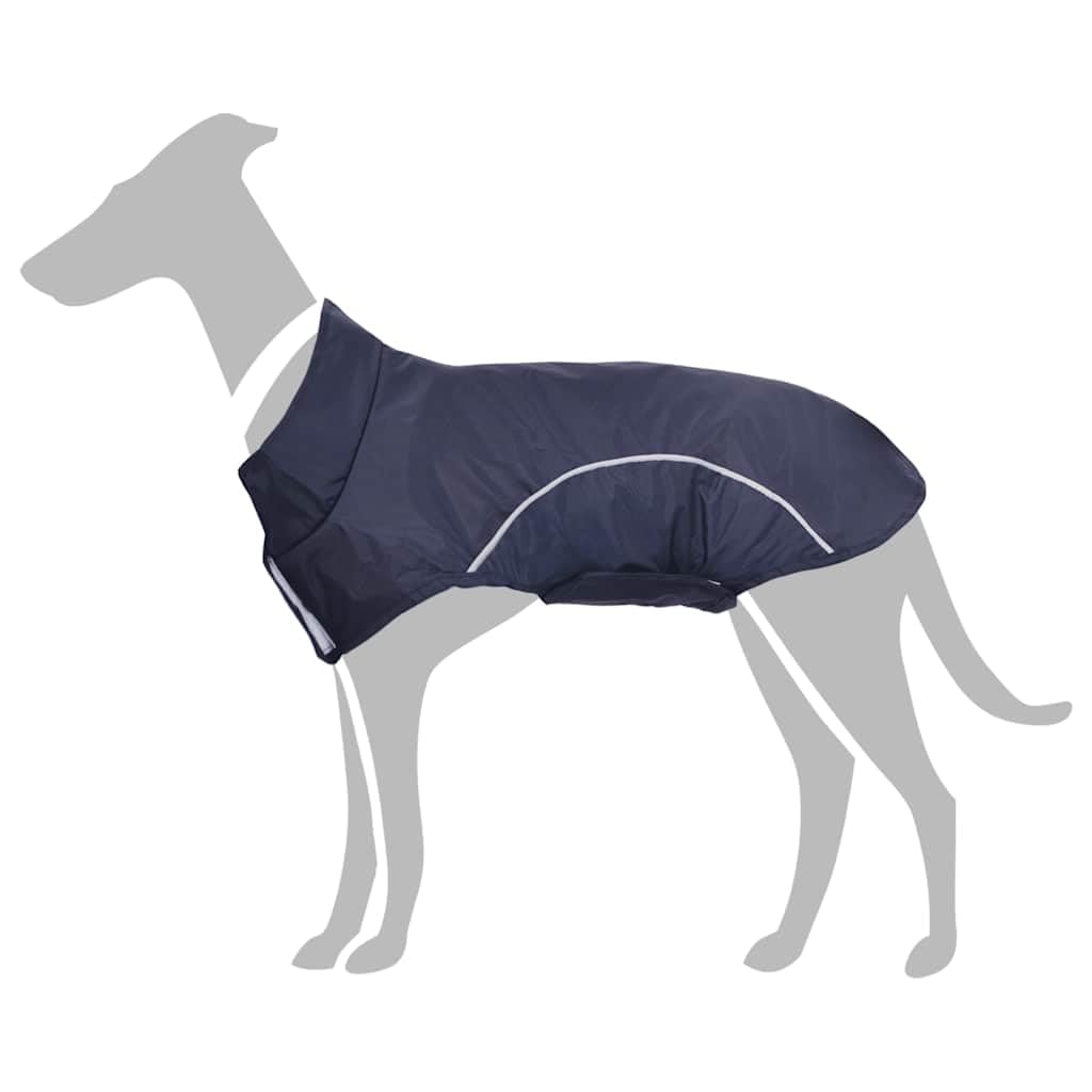 Cappotto impermeabile per cani in poliestere, blu navy, S, con strisce riflettenti, antivento, impermeabile, traspirante, per autunno, inverno, outdoor, gassa, protezione asciutta e calda
