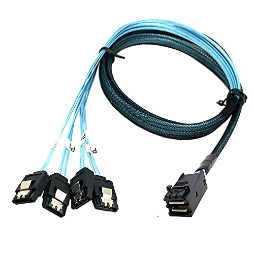 Cable Mini SAS HD SFF-8643 Host para servidor de datos Raid de 4 puertos