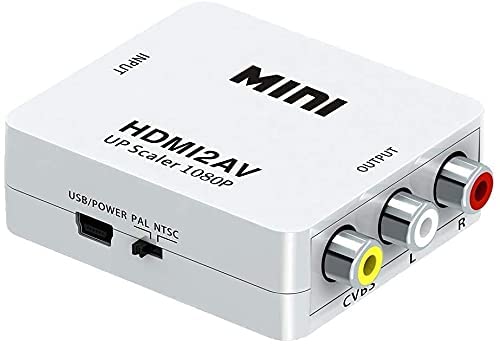 Ikis HDMI to RCA/AV Converter - 1080P 3RCA HDMI2AV Composite Video Audio Adapter for Media Streaming Devices