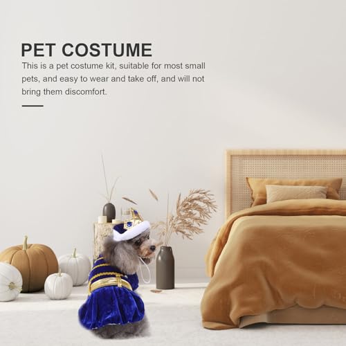 Disfraz Halloween para Perros y Gatos Azul Talla S miniatura 4