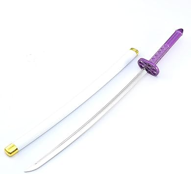 Arazi Kuchiki Rukias Zanpakutou Sodenoshirayuki Model,10.3In/26Cm,All Metal Material with Display Stand, Mini Table Decor